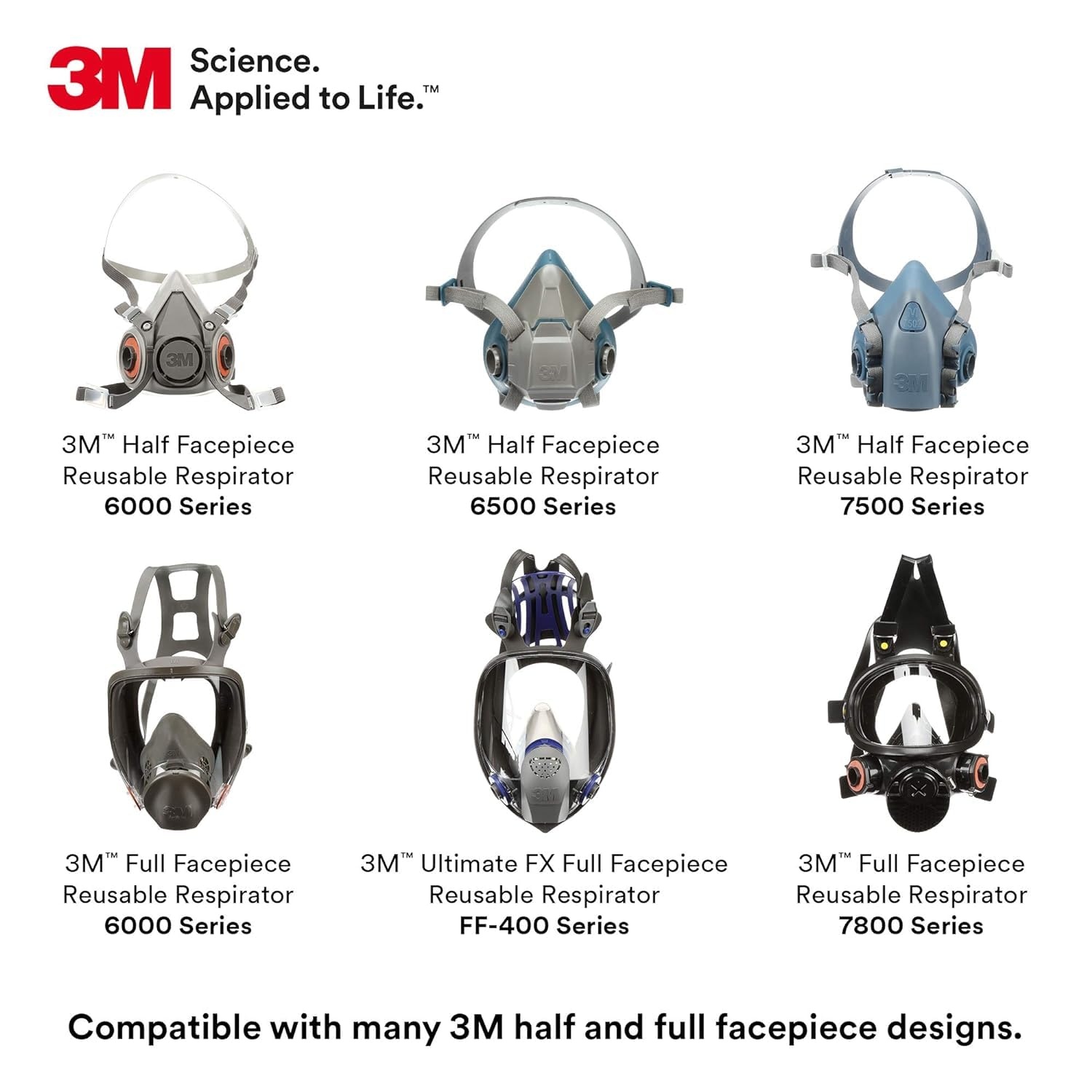 image:image3M P100 Respirator CartridgeFilter 60925 1 Pair NIOSH APPROVED Protects Against Formaldehyde Organic Vapors and Particulates Use in General Manufacturing Heavy Industrial Metal Production