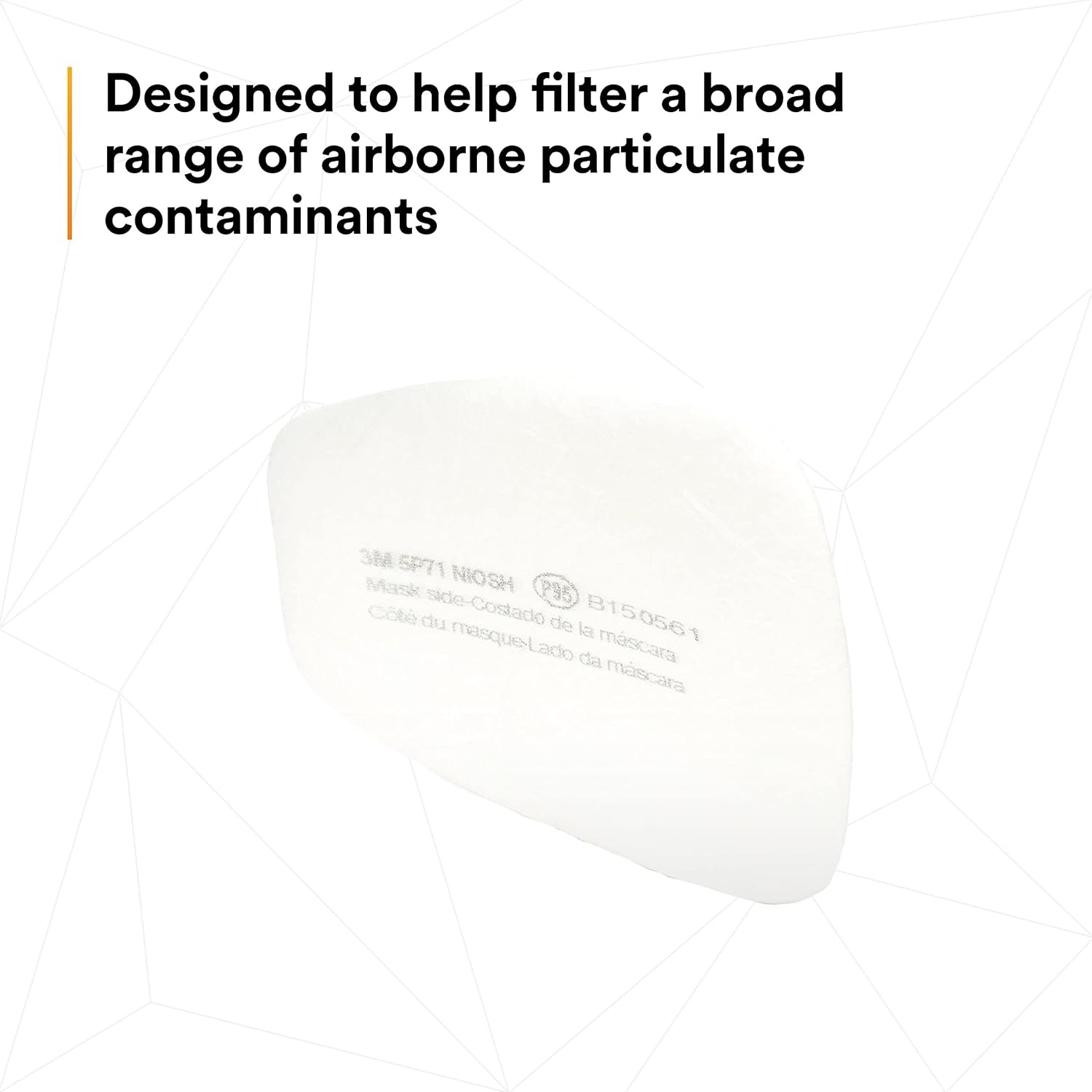 image:image3M Respirator Filter Replacement 5P71 5 Pairs P95 Must Be Used with 3M 5000 Respirators or 3M Cartridges 6000 Series