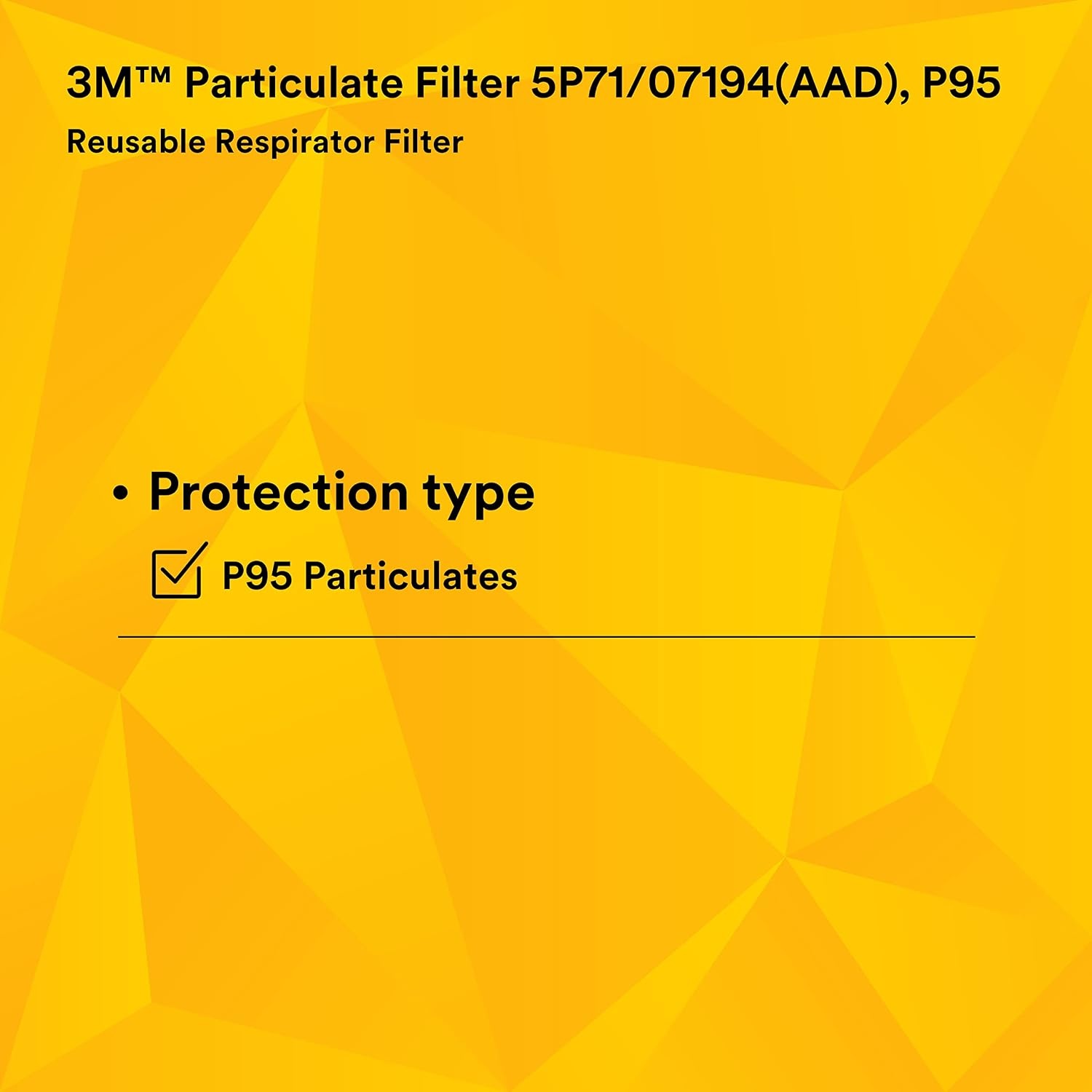 image:image3M Respirator Filter Replacement 5P71 5 Pairs P95 Must Be Used with 3M 5000 Respirators or 3M Cartridges 6000 Series