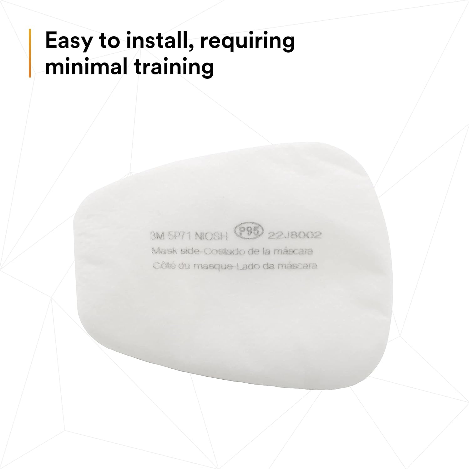 image:image3M Respirator Filter Replacement 5P71 5 Pairs P95 Must Be Used with 3M 5000 Respirators or 3M Cartridges 6000 Series