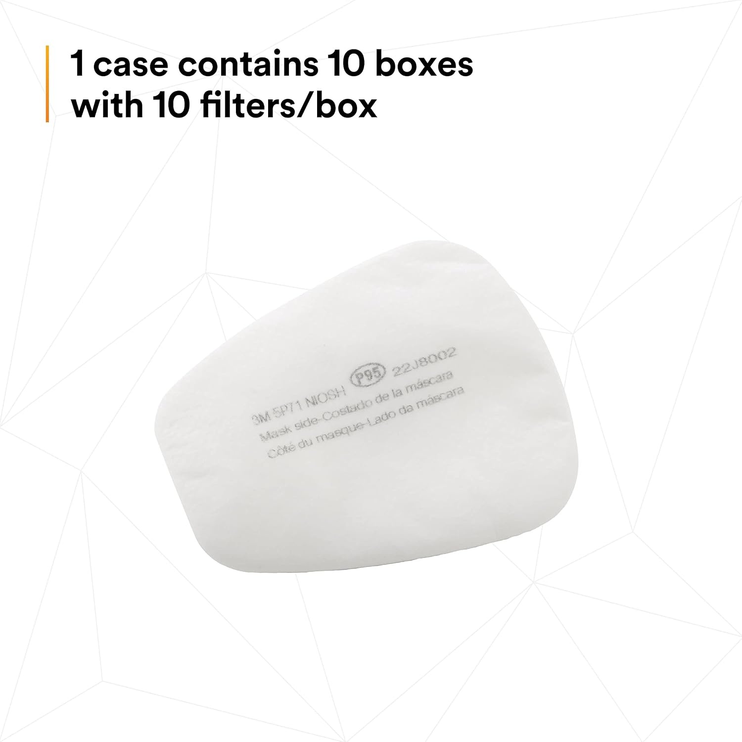 image:image3M Respirator Filter Replacement 5P71 5 Pairs P95 Must Be Used with 3M 5000 Respirators or 3M Cartridges 6000 Series