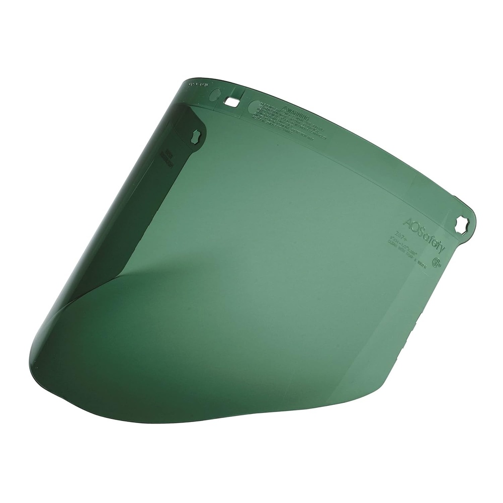 image:image3M 82601 Total Performance Polycarbonate Medium Green Face shield Window WCP96B 00000 Pack of 1 Polycarbonate Green