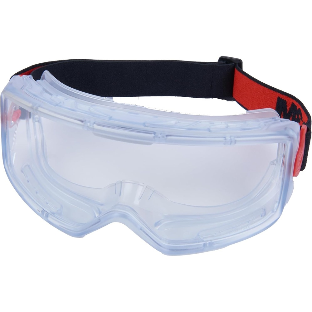 image:image3M GoggleGear Eye Protective Goggle 3000 Series Clear AntiFogAntiScratch Lens Premium Cloth Strap PVC Shroud 1 Pair Polycarbonate GG3101AF ANSI Z871 CSA Z943 D3 D4 RatingPremium Cloth StrapPvc Shroud