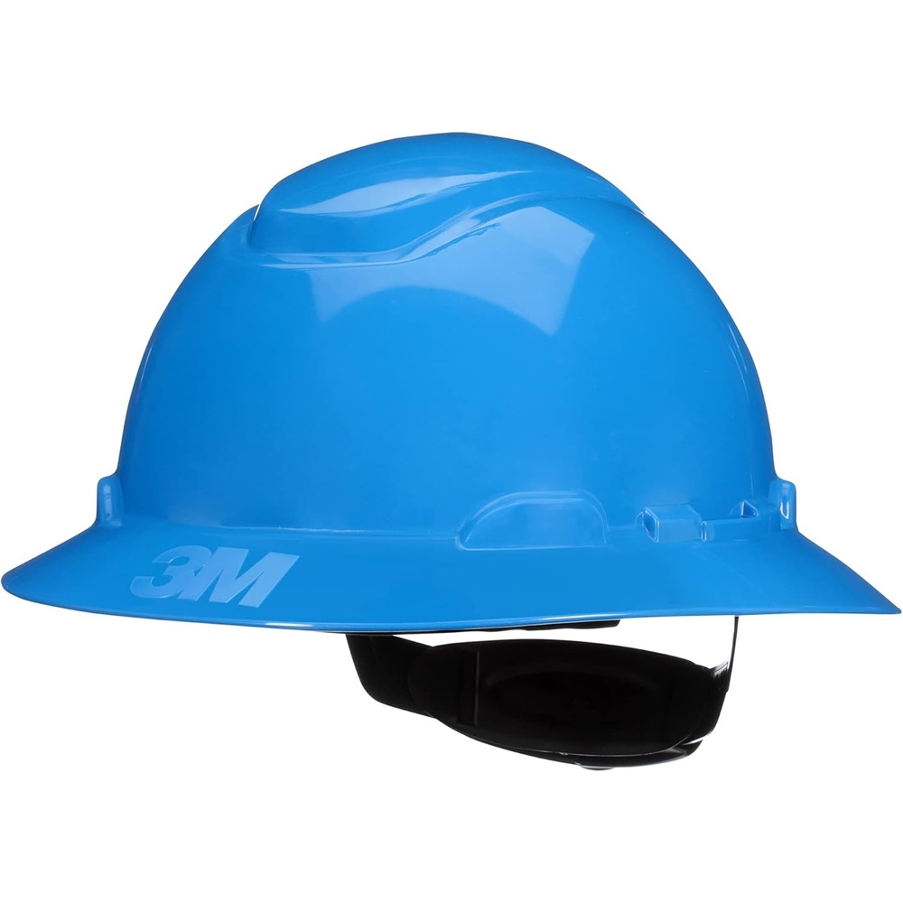 image:image3M Hard Hat SecureFit H800 Series Full Brim Style Safety Helmet with Uvicator Sensor 4Point Pressure Diffusion Ratchet Suspension ANSI Z871Blue