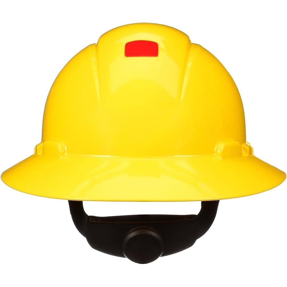 image:image3M Hard Hat SecureFit H800 Series Full Brim Style Safety Helmet with Uvicator Sensor 4Point Pressure Diffusion Ratchet Suspension ANSI Z871Yellow