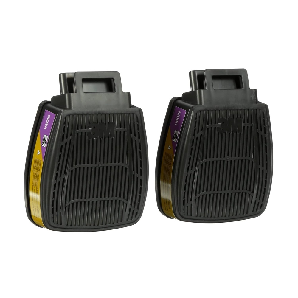 image:image3M P100 Respirator CartridgeFilter Secure Click D80926 MultiGasVapor Combination Cartridge NIOSH Approved DualFlow for Greater Breathability and Comfort 1 PairMulticolor