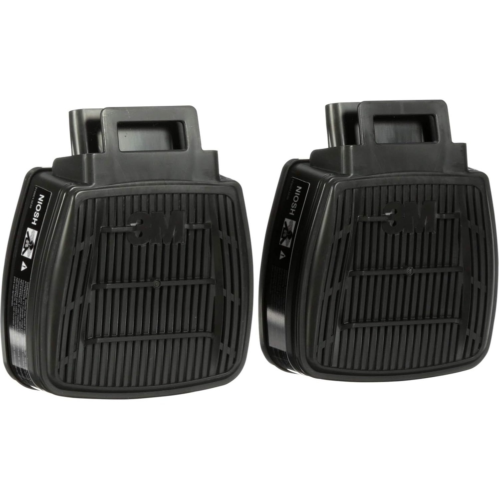 image:image3M Respirator Cartridge Secure Click D8001 Cartridge for Organic Vapors NIOSH Approved DualFlow for Greater Breathability and Comfort Painting 1 Pair