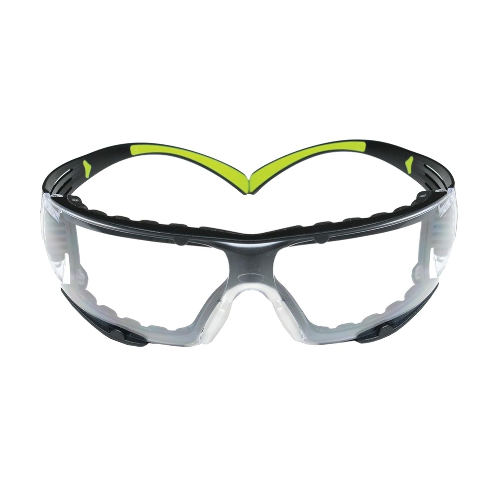 image:image3M Safety Glasses SecureFit 20 Pack ANSI Z87 Scotchgard AntiFog AntiScratch Orange Lens BrownBlack Frame Flexible TemplesClear Lens  GreenBlack Frame With Gasket