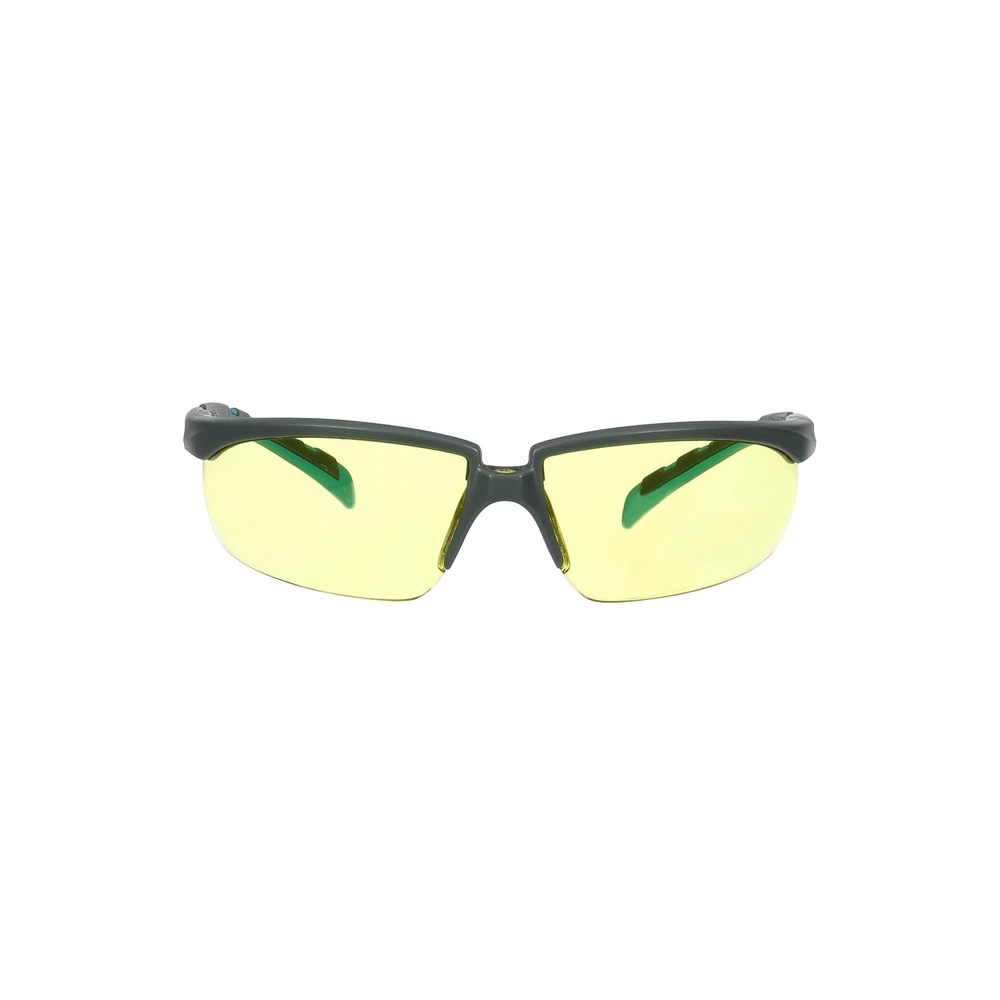 image:image3M Safety Glasses Solus 2000 Series Scotchgard AntiFog Coating AntiScratch Amber Lens GrayBlueGreen TemplesAmber Lens