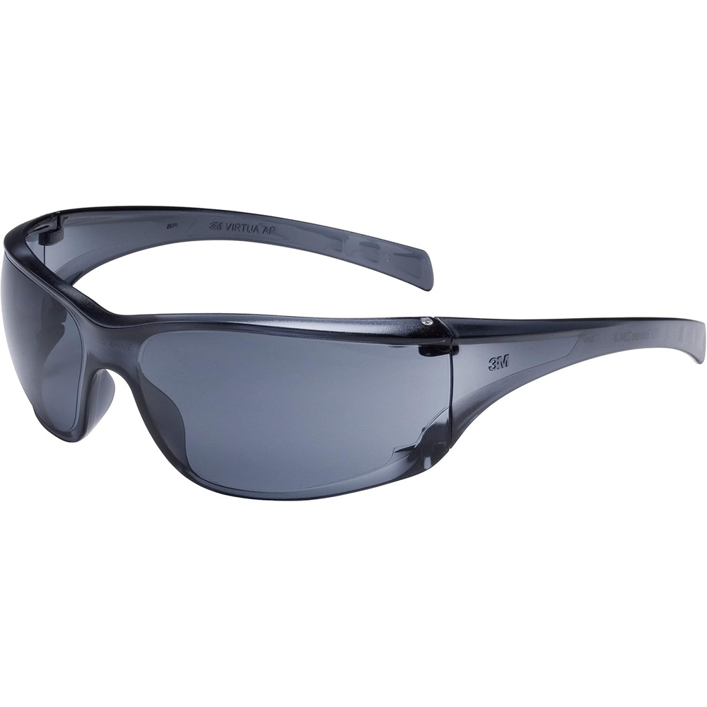 image:image3M Safety Glasses Virtua AP 1 Pair ANSI Z87 AntiFog AntiScratch Coating Gray Lens Gray Frame Side Shields Economical Eye Protection 999 UV Protection Polycarbonate