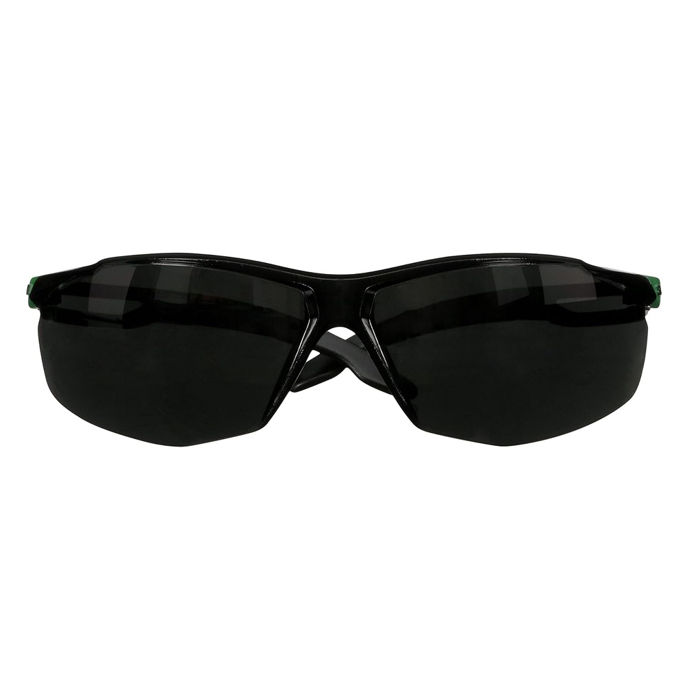 image:image3M Safety Glasses500 Series 20 Pack Impact Rated ANSI Z87 Adjustable Ratchet Temples Sporty Protective Eyewear AntiFog AntiScratch Clear Lens Black FrameIr 50 Gray Lens  BlackGreen Frame