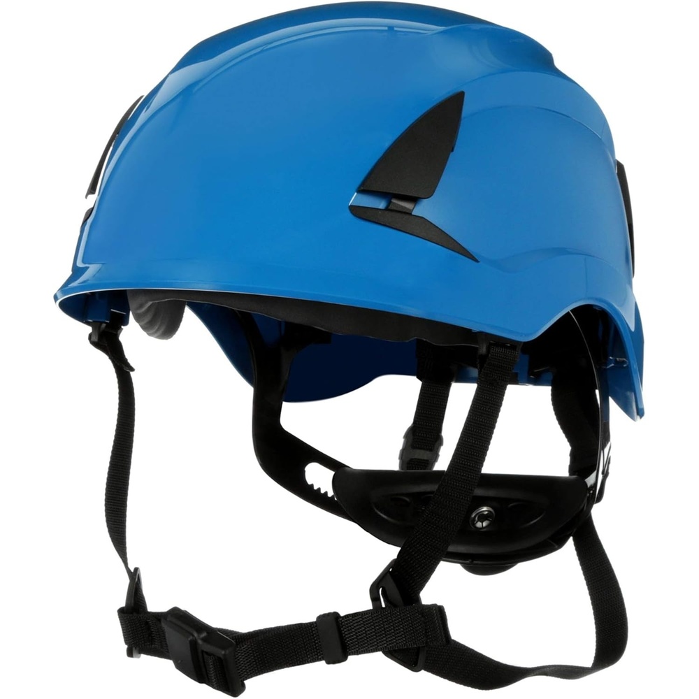 image:image3M SecureFit Safety Helmet with 6 Point Suspension System and Chin Strap for Construction and Heavy Infrastructure and Working at HeightBlue