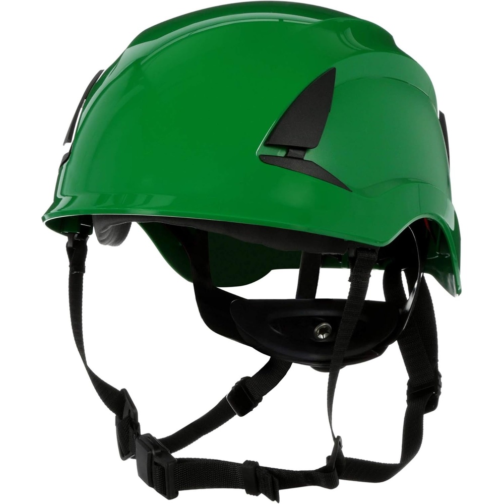 image:image3M SecureFit Safety Helmet with 6 Point Suspension System and Chin Strap for Construction and Heavy Infrastructure and Working at HeightGreen