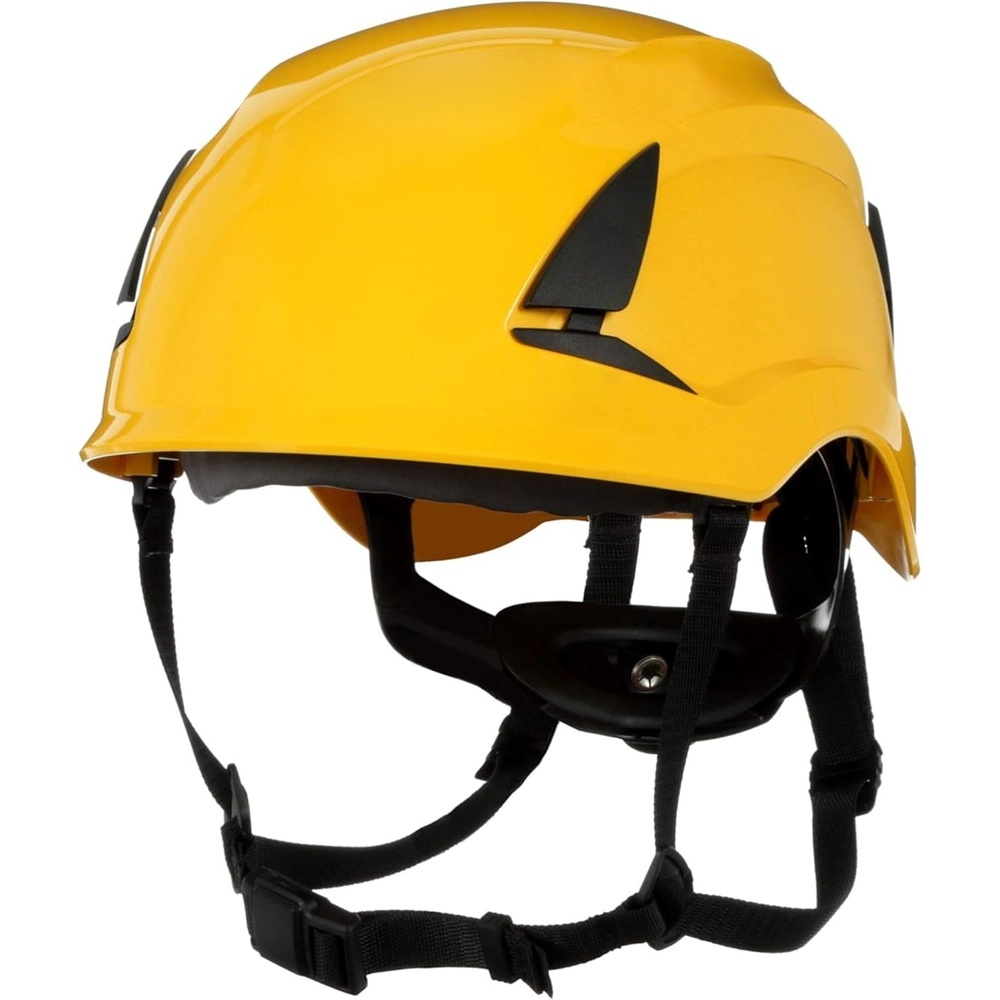 image:image3M SecureFit Safety Helmet with 6 Point Suspension System and Chin Strap for Construction and Heavy Infrastructure and Working at HeightYellow