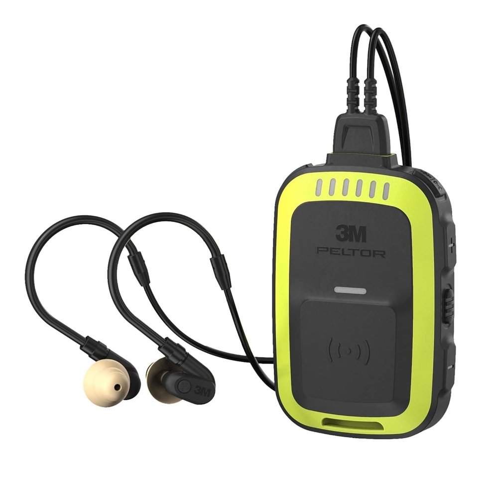 image:imagePELTOR 3M Professional InEar Communication Headset PIC100 NA CloseConnect Wireless Technology VOX HandsFree FullDuplex with In Ear Speech Microphone and 6 Channels One Size YellowBlack