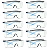 Clear Lens  Blue Frame With Brow Guard
