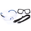 Clear Lens  Blue/Black Frame With Gasket