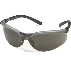 3M 11381 Anti-Fog Safety Glasses, Silver/Black Frame, Gray Lens