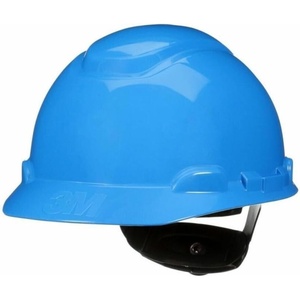 3M Hard Hat SecureFit H-700 Series Cap Style Safety Helmet with Uvicator Sensor, 4-Point Pressure Diffusion Ratchet Suspension(Blue)