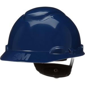 3M Hard Hat SecureFit H-700 Series Cap Style Safety Helmet with Uvicator Sensor, 4-Point Pressure Diffusion Ratchet Suspension(Navy Blue)