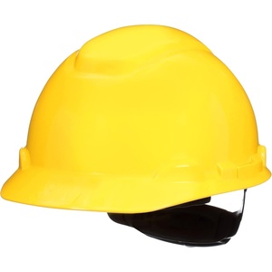 3M Hard Hat SecureFit H-700 Series Cap Style Safety Helmet with Uvicator Sensor, 4-Point Pressure Diffusion Ratchet Suspension(Yellow)