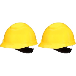 3M Hard Hat SecureFit H-700 Series Cap Style Safety Helmet with Uvicator Sensor, 4-Point Pressure Diffusion Ratchet Suspension(gelb)