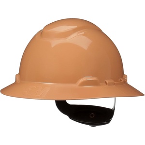 3M Hard Hat SecureFit H-800 Series Full Brim Style Safety Helmet with Uvicator Sensor, 4-Point Pressure Diffusion Ratchet Suspension, ANSI Z87.1(Tan)