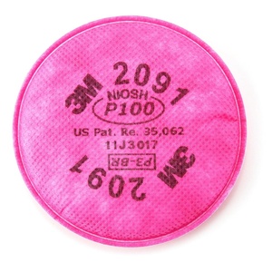 3M P95 Respirator Cartridge 2076HF, 1 Pair, Helps Protect Against Hydrogen Fluoride, Oil and Non-Oil Based Particulates, Nuisance Level Acid Gas Relief