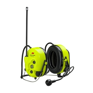 3M PELTOR LiteCom Plus Headset MT73H7P3E4610NA, Hearing Protector Attaches to Hard Hat, 2-Way Radio, Noise-Cancelling Speech Microphone, Hands-Free Protective Communication(Neckband)