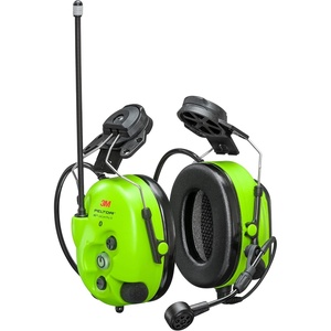 3M PELTOR WS LiteCom Pro III Headset MT73H7P3E4D10NA GB, BrightYellow, Hard Hat Attached, Pack of 1