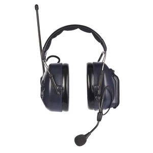 3M Peltor WS LiteCom Plus Headset, Black, Headband Style Hearing Protection, 27 dB, Analog UHF Two-Way Radio, Bluetooth, Hands-Free, Noise Cancelling Microphone, MT73H7A4610WS6NA