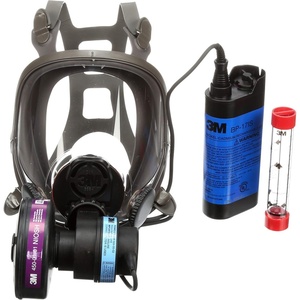 3M Powerflow Powered Air Purifying Respirator Kit 6900PF, Face-Mounted, Large, Protection Against Dust, Mist, Fumes, Lead, Mold, Asbestos, Radionuclides, Radon Daughters(large)