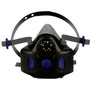 3M Respirator, Secure Click Half Face Reusable Respirator with Speaking Diaphragm and Push Button Seal Check, HF-803SD, Sweeping, Sanding, Grinding, Sawing, Dust, Large(1 Count (Pack of 1))