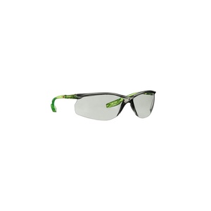 3M Safety Glasses, Solus CCS Series, ANSI Z87, Scotchgard Anti-Fog Coating, Gray I/O Lens, Pack of 1, Corded Ear Plug Control System, 99.9% UV Protection, SCCS07SGAF-GRN(Gray I/O Lens  Green/Black Frame)
