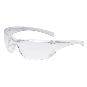 3M Safety Glasses, Virtua AP, 20 Pack, ANSI Z87, Amber Hard Coat Lens, Amber Frame, Side Shields, Economical Eye Protection, 99.9% UV Protection, Polycarbonate(Clear Lens  Clear Frame)