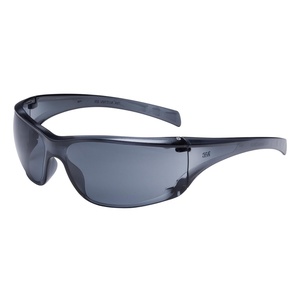 3M Safety Glasses, Virtua AP, 20 Pack, ANSI Z87, Amber Hard Coat Lens, Amber Frame, Side Shields, Economical Eye Protection, 99.9% UV Protection, Polycarbonate(Gray Lens  Gray Frame)