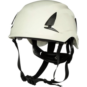 3M SecureFit Safety Helmet with 6 Point Suspension System and Chin Strap, for Construction and Heavy Infrastructure and Working at Height(White)