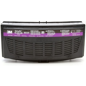 3M Versaflo HEPA Cartridge TR-6510N, Organic Vapors, For TR-600/TR-800 Powered Air Purifying Respirator (PAPR), 5/Case, Magenta/Black(Cartridge)