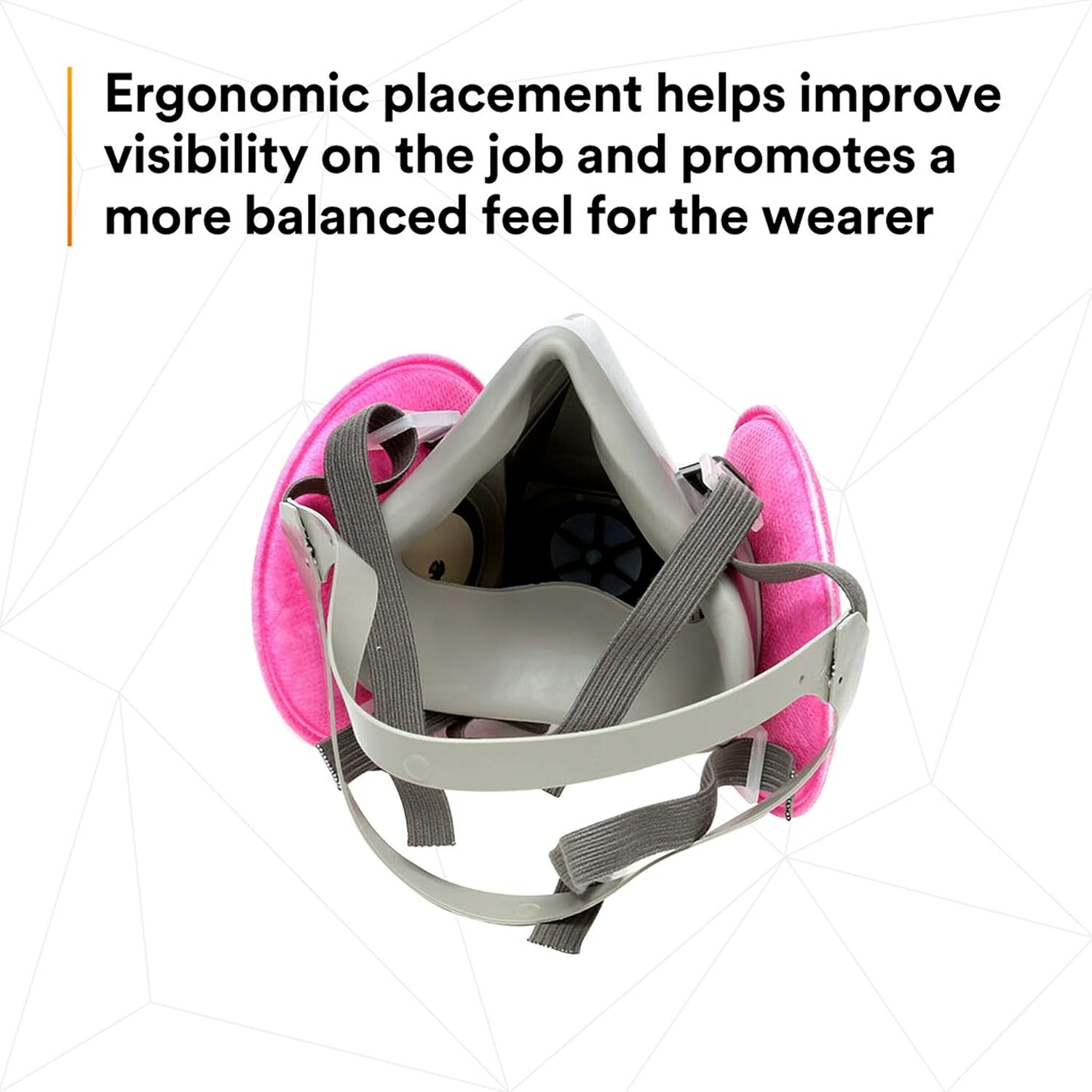 image:image3M Half Facepiece Reusable Respirator Assembly Kit 6191 Size Small P100 Lightweight Comfortable Easy to Adjust Includes 2091 Particulate Filter Welding Soldering Asbestos