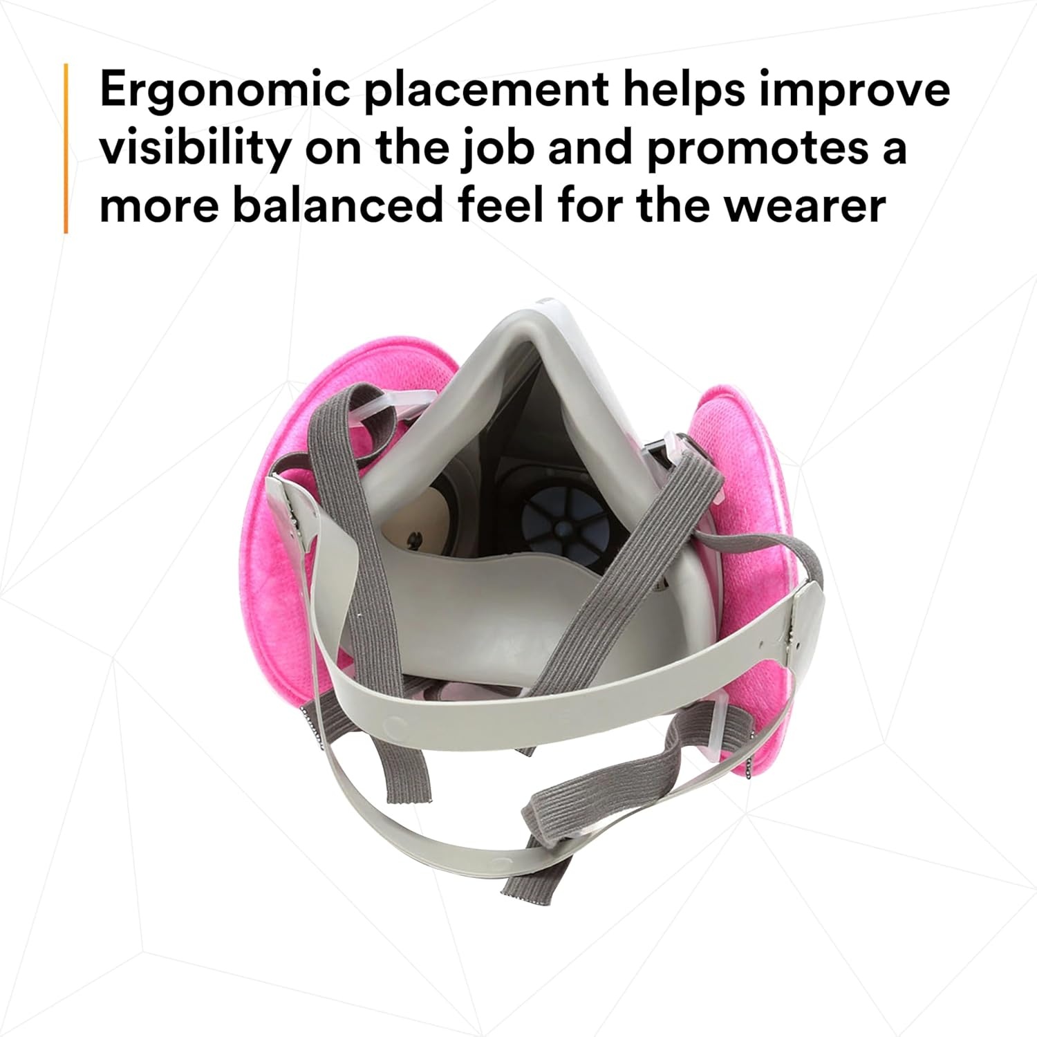 image:image3M Half Facepiece Reusable Respirator Assembly Kit 6191 Size Small P100 Lightweight Comfortable Easy to Adjust Includes 2091 Particulate Filter Welding Soldering Asbestos