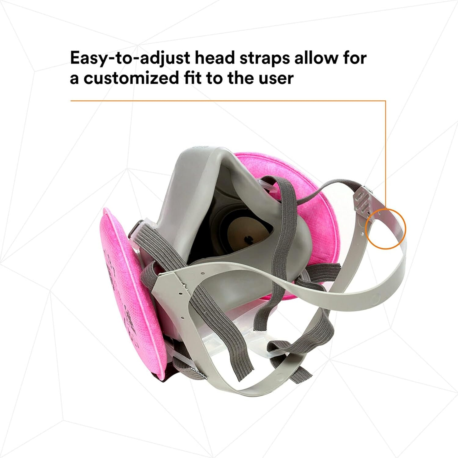 image:image3M Half Facepiece Reusable Respirator Assembly Kit 6191 Size Small P100 Lightweight Comfortable Easy to Adjust Includes 2091 Particulate Filter Welding Soldering Asbestos