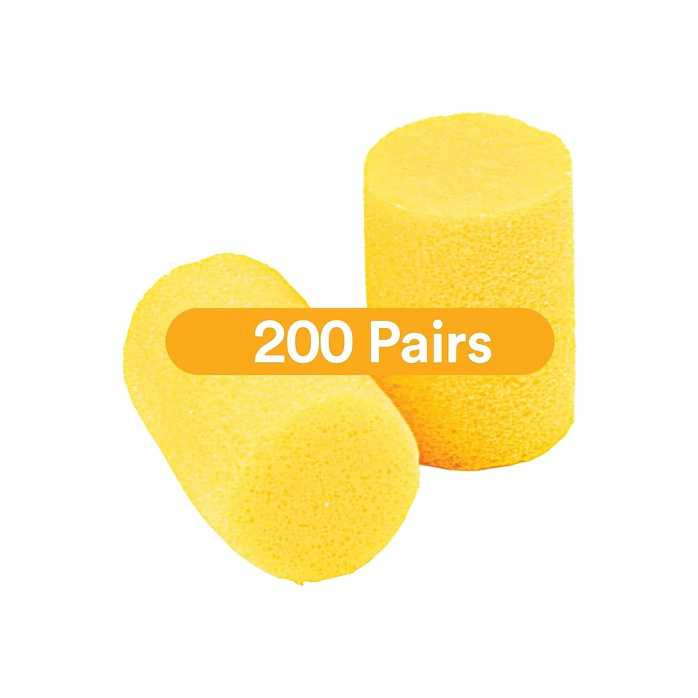 image:image3M Ear Plugs EAR Classic 3111101 200 Pairs of Disposable Earplugs 1 PairPoly Bag Corded Noise Reduction Rating 29 dB NRR Foam Regular Size Roll Down Compliant with ANSIASA S12712018Uncorded
