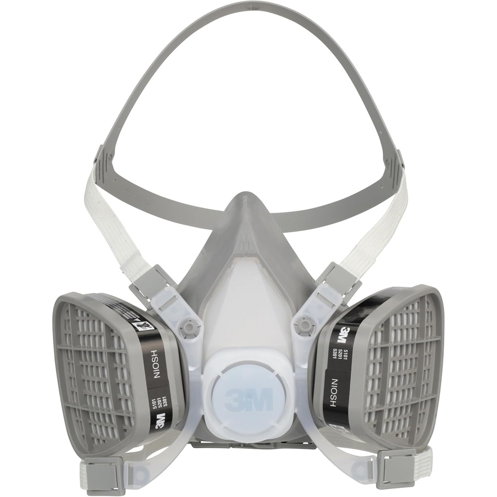image:image3M Half Facepiece Disposable Respirator Organic Vapor NIOSH Approved Lightweight Preassembled No MaintenanceLarge