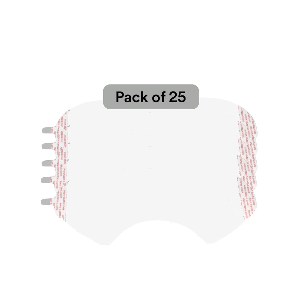 image:image3M Lens Cover FF40015 Pack of 25 Polyester Film Protects the Lens of the Facepiece for 3M Ultimate FX Full Facepiece Reusable Respirators FF401 FF402 FF403