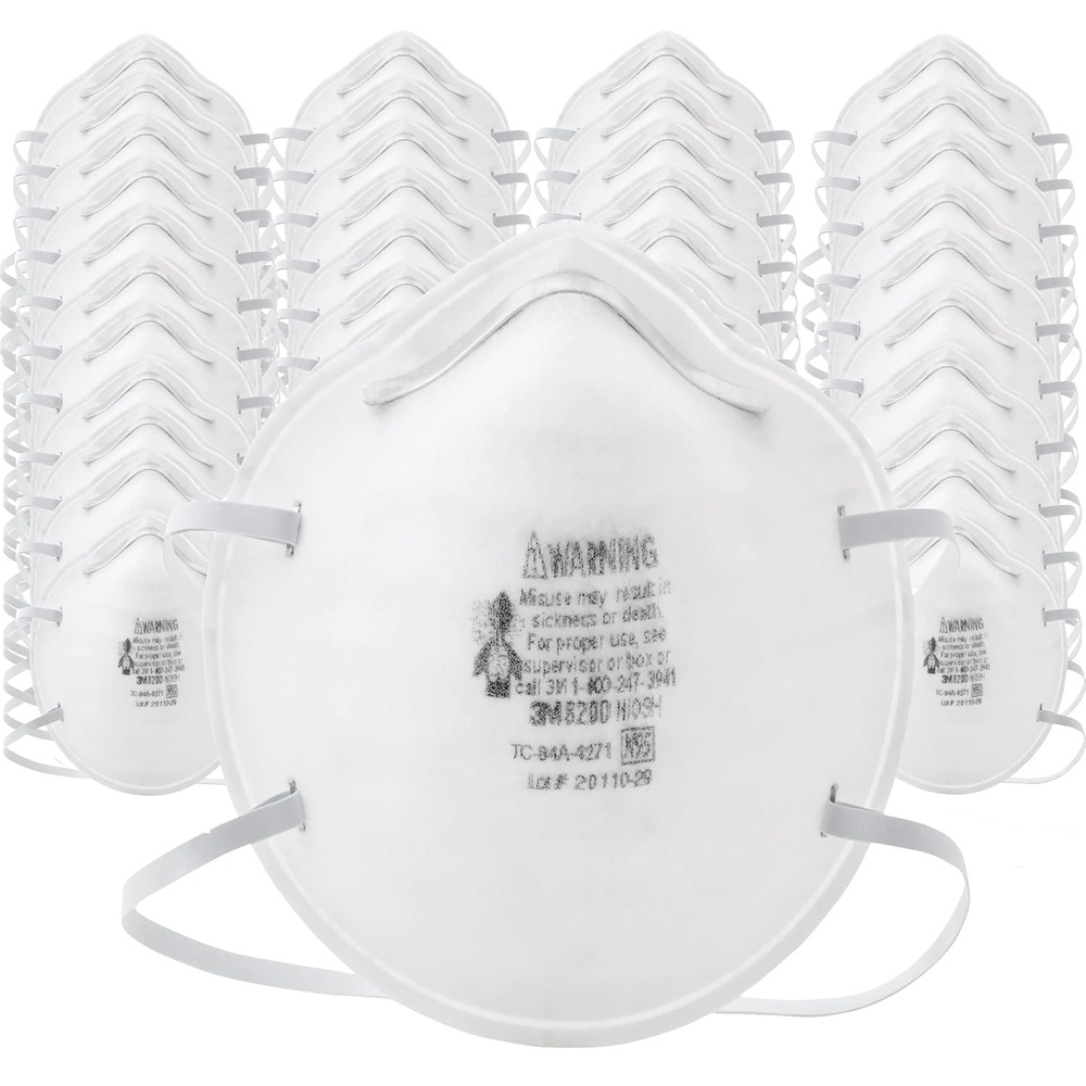 image:image3M N95 Particulate Respirator 8200 160Case NIOSH APPROVED Disposable Sweeping Sanding Grinding Sawing Bagging Dust 8 Packs of 20 Respirators1 Count Pack of 160