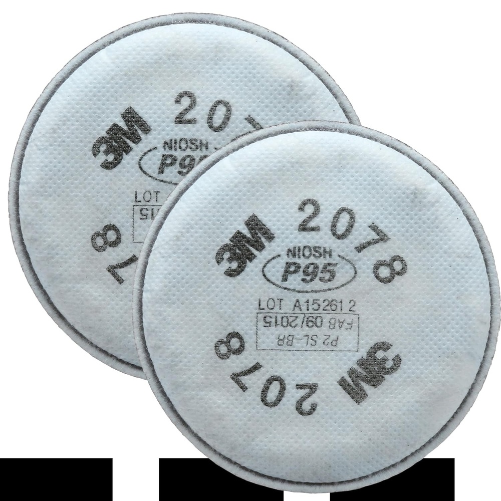 image:image3M P95 Respirator Filter 2078 1 Pair Helps Protect Against Oil and NonOil Based Particulates Nuisance Level Organic VaporAcid Gas Relief