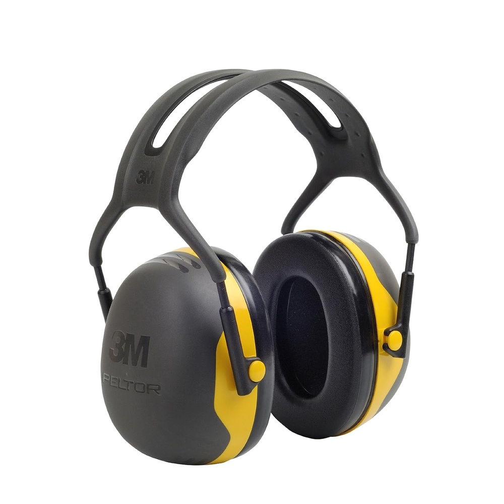 image:image3M PELTOR Hearing Protection Earmuffs X Series X2A Over the Head Headband NRR 24 dB Pack of 1 Construction Manufacturing Maintenance Automotive Woodworking BlackYellow