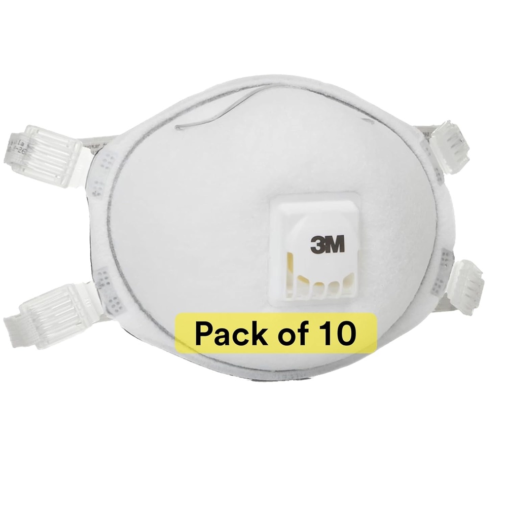 image:image3M Particulate Welding Respirator 8212 N95 with Face Seal NIOSH APPROVED Pack of 10 Exhalation Valve Adjustable Noseclip