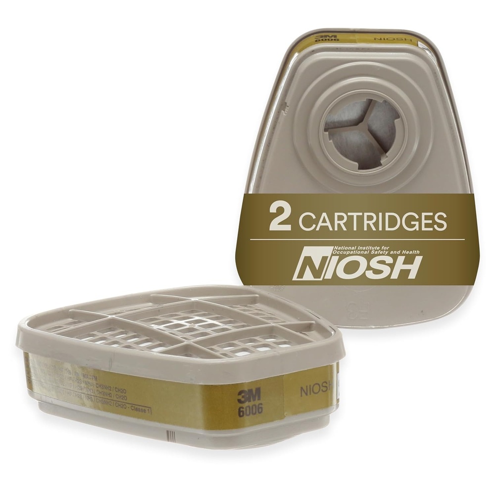 image:image3M Respirator Cartridge 6006 1 Pair Helps Protect Against Organic Vapors Acid Gases Ammonia Methylamine or Formaldehyde