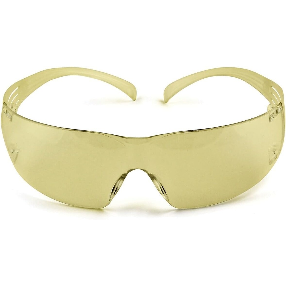 image:image3M Safety Glasses SecureFit Pack of 1 ANSI Z87 AntiFog AntiScratch Amber Lens Amber Frame Flexible TemplesAmber Lens  Amber Frame